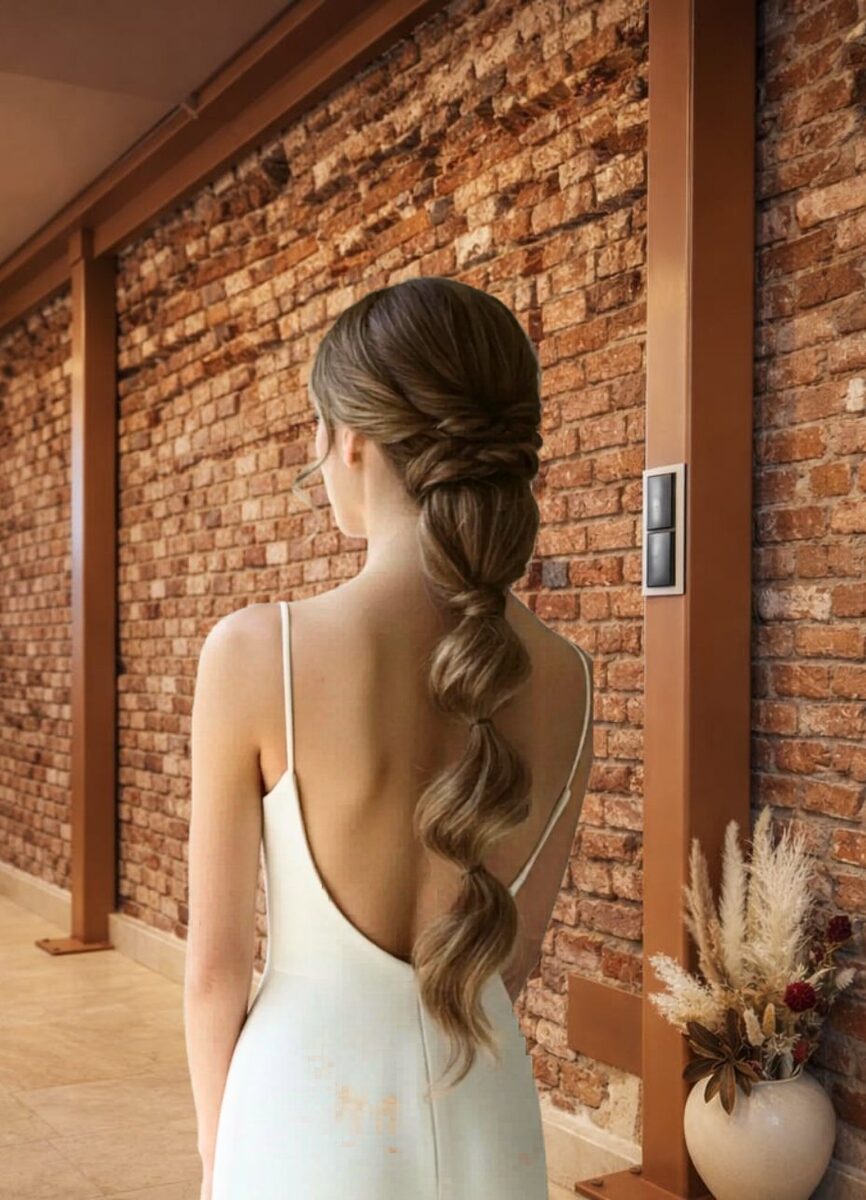 Recogido y estilismo de novia
